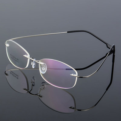 合金眼镜架超弹金属无框眼镜架超轻镜框近视镜眼镜框光学配镜眼睛